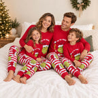 „Merry Grinch“-Partner-Weihnachtspyjamas für die Familie – Hundepyjamas inklusive
