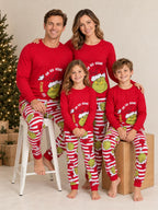 „Merry Grinch“-Partner-Weihnachtspyjamas für die Familie – Hundepyjamas inklusive