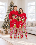 „Merry Grinch“-Partner-Weihnachtspyjamas für die Familie – Hundepyjamas inklusive