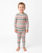Festive Snowflake Reindeer Family Matching Christmas Pajamas - Dog Clothes Available