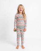 Festive Snowflake Reindeer Family Matching Christmas Pajamas - Dog Clothes Available