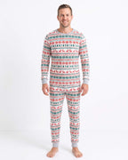 Festive Snowflake Reindeer Family Matching Christmas Pajamas - Dog Clothes Available