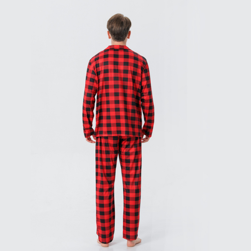 Buffalo Plaid Baby Christmas Pajamas – Infant and Toddler Matching Holiday Sleepwear Set