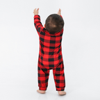 Buffalo Plaid Christmas Pajamas Family Photo – Cozy Holiday Sleepwear for the Whole Family