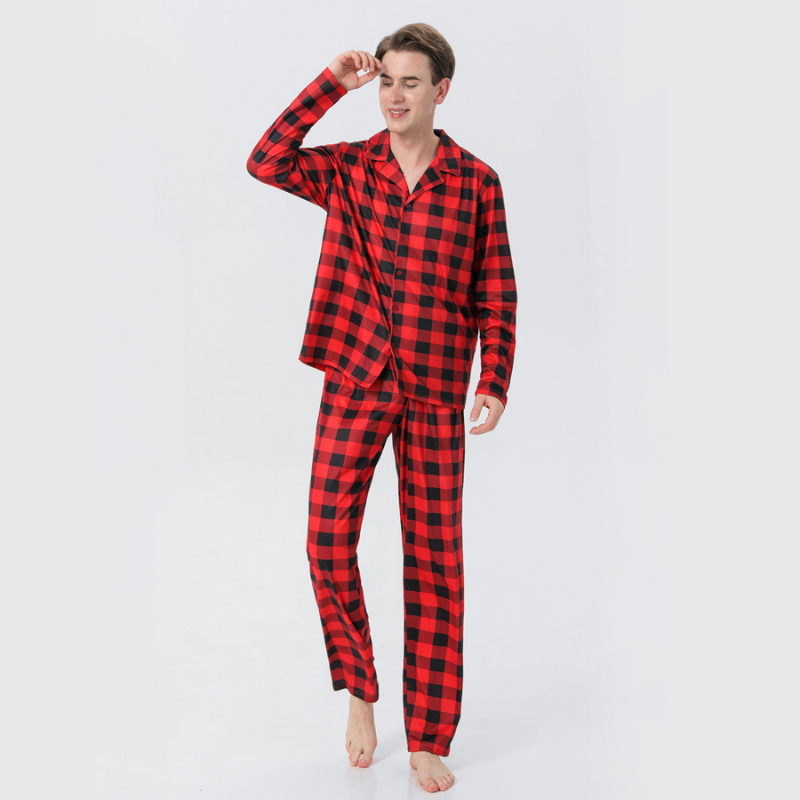 Buffalo Plaid Kids Christmas Pajamas – Matching Holiday Sleepwear for Boys and Girls