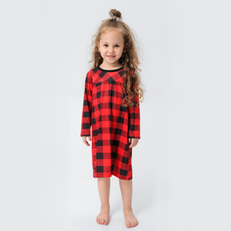 Buffalo Plaid Dog Christmas Pajamas – Matching Pet Holiday Outfit to Match the Family