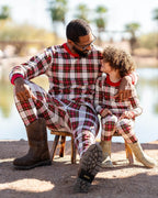 Holiday Plaid Family Matching Christmas Pajamas - Dog Clothes Available