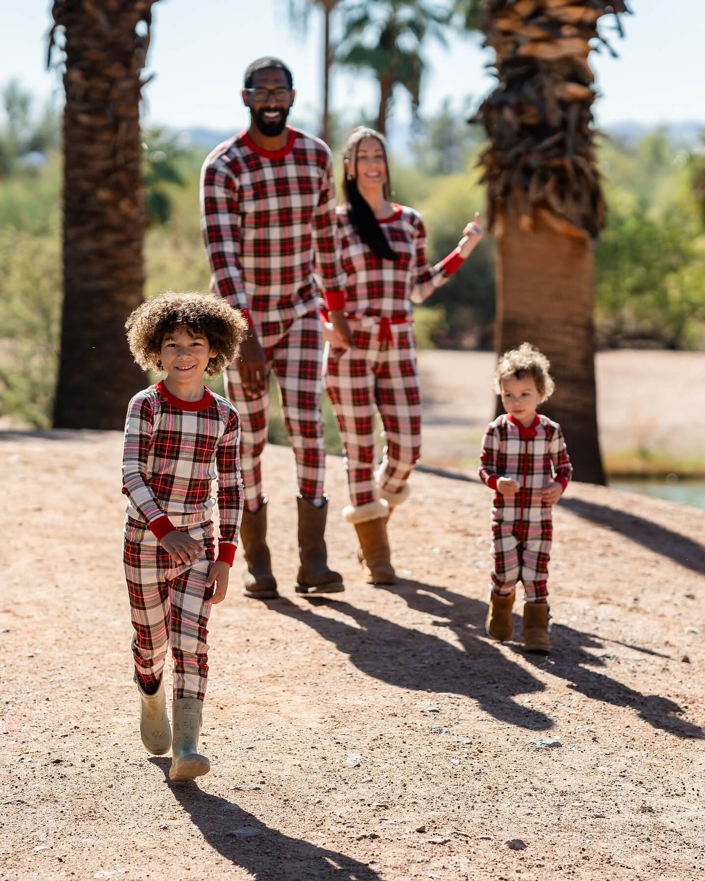 Holiday Plaid Family Matching Christmas Pajamas - Dog Clothes Available