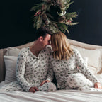 White Little Christmas Tree Pajamas Size Chart – Adults Kids Baby and Dog Sizes Available